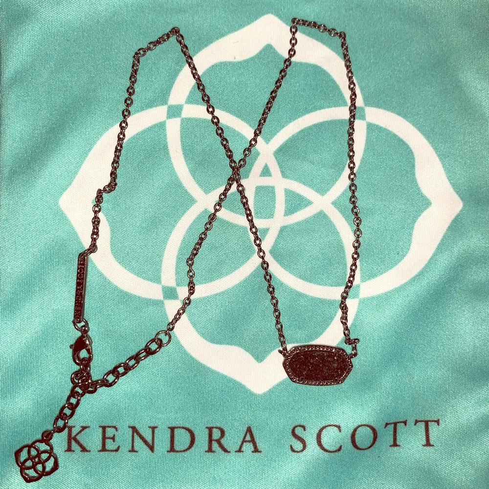 Kendra Scott black druzzy stone
